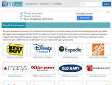 Tablet Screenshot of bestonlinecoupons.com